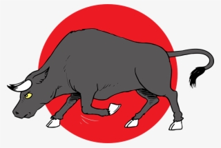 Vector Download Bullhorn Vector Bull Horn - Bull Preparing To Charge #5241041