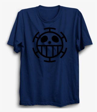 Trafalgar Law Half Sleeve Navy Blue - One Piece Logo Png #5242294