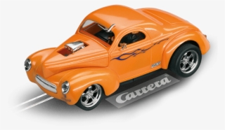 41 Willis Coupe Hotrod Supercharged - Carrera Ford Mustang Gt No.49 1/32 Slot Car (27488) #5247002
