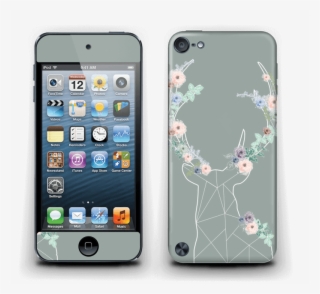Grey Blooming Deer - Apple Ipod Touch (6th Generation) - 16 Gb - Red #5247448