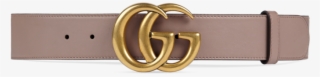 Shop The Leather Belt With Double G Buckle By Gucci - Gucci Belt Women Pink #5248117