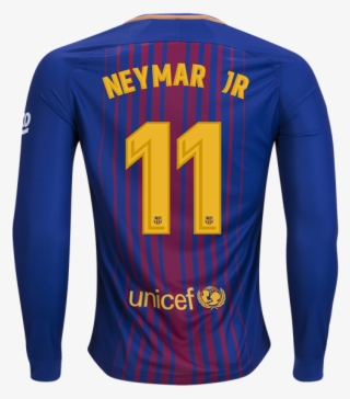 Nike Neymar Barcelona Long Sleeve Home Jersey 17/18 - Barcelona Trikot Dembele #5248521
