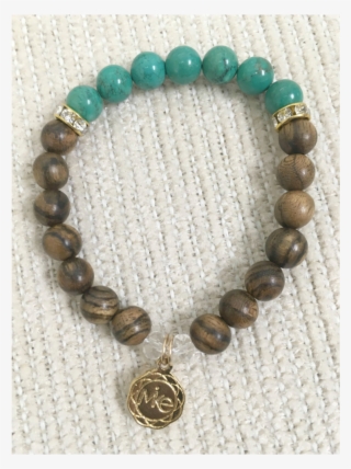 Oit Sandalwood&turq - 8mm - Bracelet #5252793