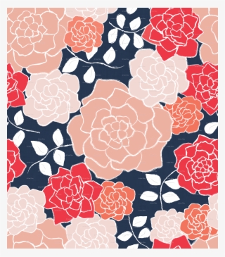 Navy And Coral Patterns #5253679