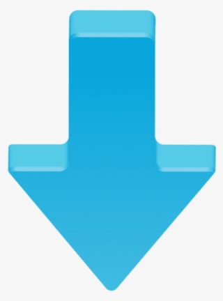 Blue Arrow Down Transparent Png - Down Arrow Icon Blue #5256562