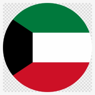 Kuwait Flag Icon Clipart Flag Of Kuwait - Kuwait Flag Png In Circle #5256909