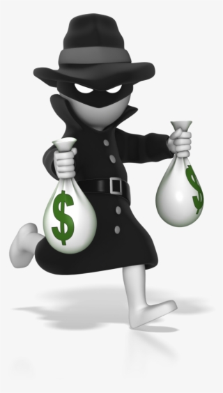Thief Running With Money Bags 1600 Clr - Money Thief No Background #5259022 Thief Running With Money Bags 1600 Clr - Money Thief No Background #5259022