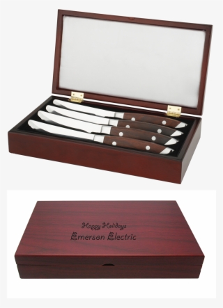 Steak Knife Set - Boston Chop - Steak Knives In Redwood Gift Box 95-bx6705274l #5259423