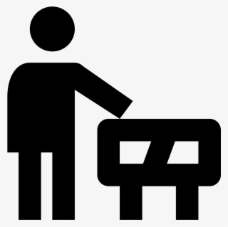 The Icon Is The Shape Of A Human With His Right - Icon #5260470