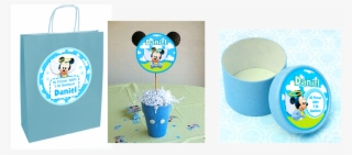 Cartoncito Para Cerrar Bolsitas De Plastico Con Golosinas - Bolsitas De Golosinas Mickey Bebe #5261230