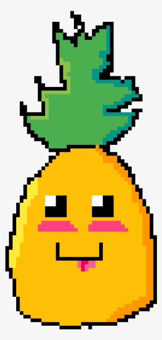 Kawaii Pineapple - Pixel Art Circle #5264347