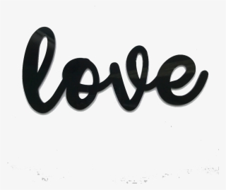Love Black Acrylic Sign - Black Love Sign #5265145