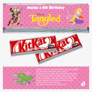 Rapunzel Tangled Kitkat Wrappers - 1/4 Sheet Tangled Edible Frosting Cake Topper* #5269345