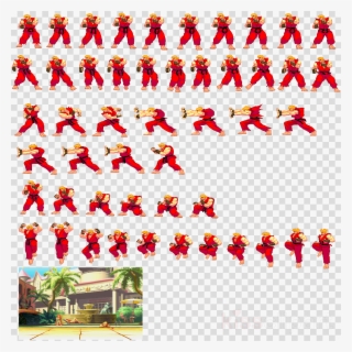 Street Fighter Ken Sprite Clipart Super Street Fighter - Python Game Engine Sprite #5271407