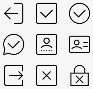 Login - White Icons Png #5271698