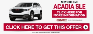 Gmc Acadia Specials - Buick #5272547