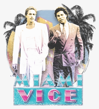 Click And Drag To Re-position The Image, If Desired - T-shirt: Miami Vice - 80's Love, 3x3in. #5272929