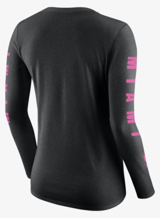 Nike Miami Heat Vice Nights Ladies Long Sleeve Tee - Long-sleeved T-shirt #5273424