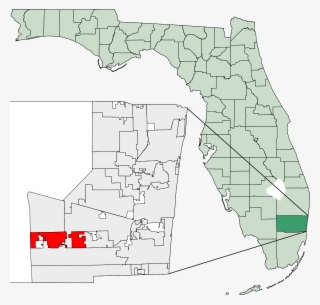Florida Map Broward County #5273829