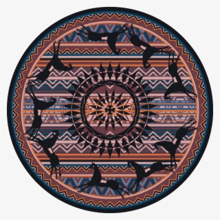 Ghost Rider Plum 8ft Round Rug #5274406