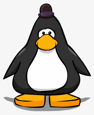 Bing Bong's Hat On A Player Card - Club Penguin Black Penguin #5275597