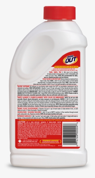 Iron Out Rust Stain Remover Package Back - Stain #5275969