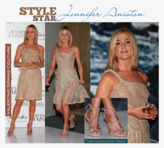 Jennifer Aniston Gold Dress #5278092