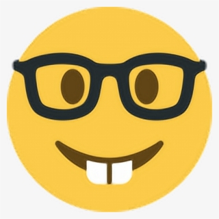 Smart Nerd Geek Dork Teeth Glasses Spectacles Emoji - Nerd Emoji Twitter #5278890