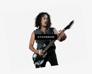 Kirk Hammett Playing - Kirk Hammett Metallica Guitarists 32x24 Print Poster #5279255
