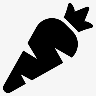 Png File Svg - Vector Carrot Black #5280241