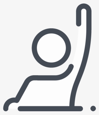 Raise A Hand To Answer Icon - Hand #5282811