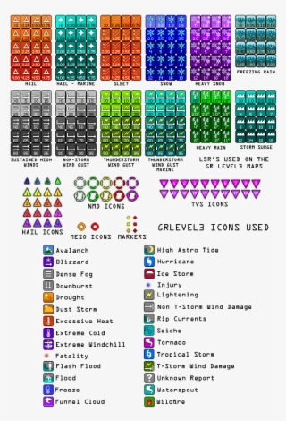 Gr3 Radar Icon Legend - Storm Reports #5282813