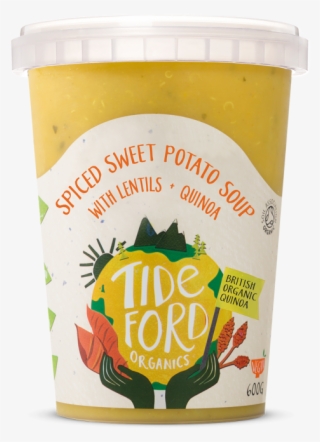 Spiced Sweet Potato Soup With Lentils Quinoa - Tideford Organic Italian Tomato Soup With Red Pepper #5283906