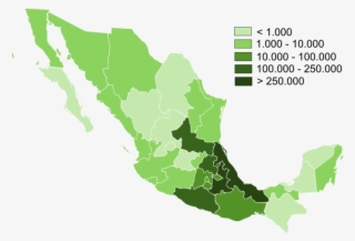 Nahuatl In Mexico - Nahuatl Map #5284714