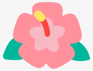 Open - Hibiscus Emoji Transparent #5286264