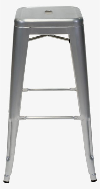 Tabouret De Bar Style Industriel En Métal Gris #5286486