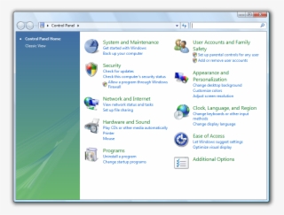 Control Panel Vista - Network And Internet Windows Vista #5287435