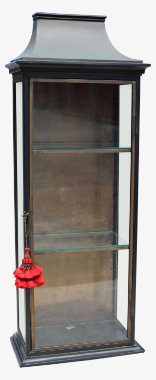 Brandt Metal Display Cabinet With Glass Shelves On - Glass #5287497
