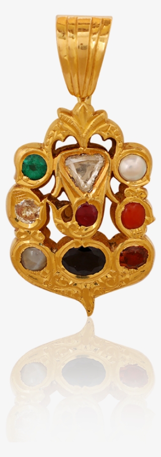 Enchanting Navaratna Gems Pendant - Locket #5289023