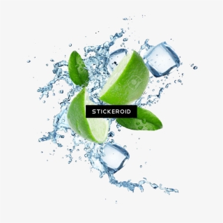 Lime Splash Lemon - Lime In Water Png #5289798