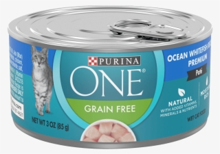 Purina One Grain Free Ocean Whitefish Wet Cat Food - Dog Chow #5290969
