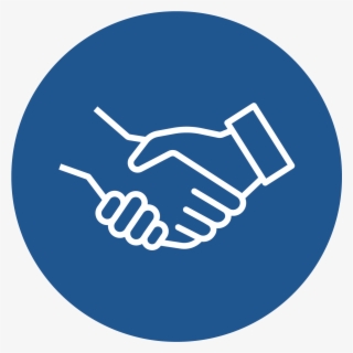 Merger & Acquisition Advisory Services - Handshake Icon White Outline #5294511