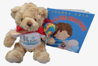 Personalised Bear, Lollipop And "i'm A Big Brother" - Am A Big Brother Doll And Book Bundle #5294625