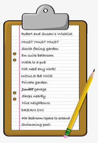 Wishlist - Cartoon Clipboard #5294626