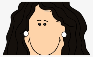 Graphic Freeuse Download Afro Clipart Dark Hair - Outline Of A Face #5296625