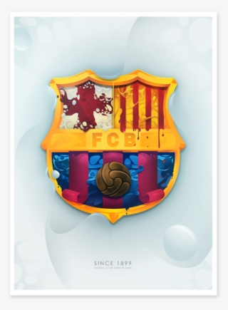 Dsorder Ilustración Barcelona Fc Logo, Barcelona Futbol - Fc Barcelona Logo Design #5298748