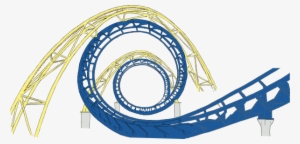 Small - Roller Coaster Track Clipart #530237