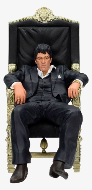 Tony Montana In Chair 7” Figure - Movie Icons Scarface Tony Montana Throne #531258