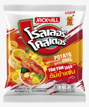 Roller Coaster Potato Ring Tom Yum Zaab Flavour 57g - โรล เลอ ร์ โค ส เตอร์ ต้มยำ #531568