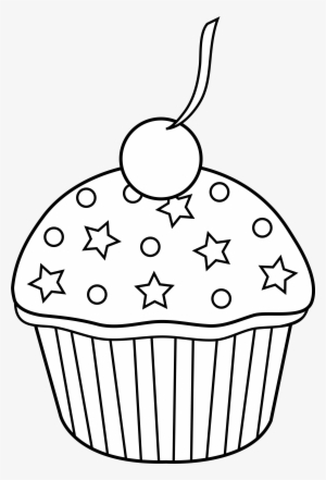 Cupcake Black And White Black And White Cupcake Clipart - Cupcake Clipart Black And White #531613